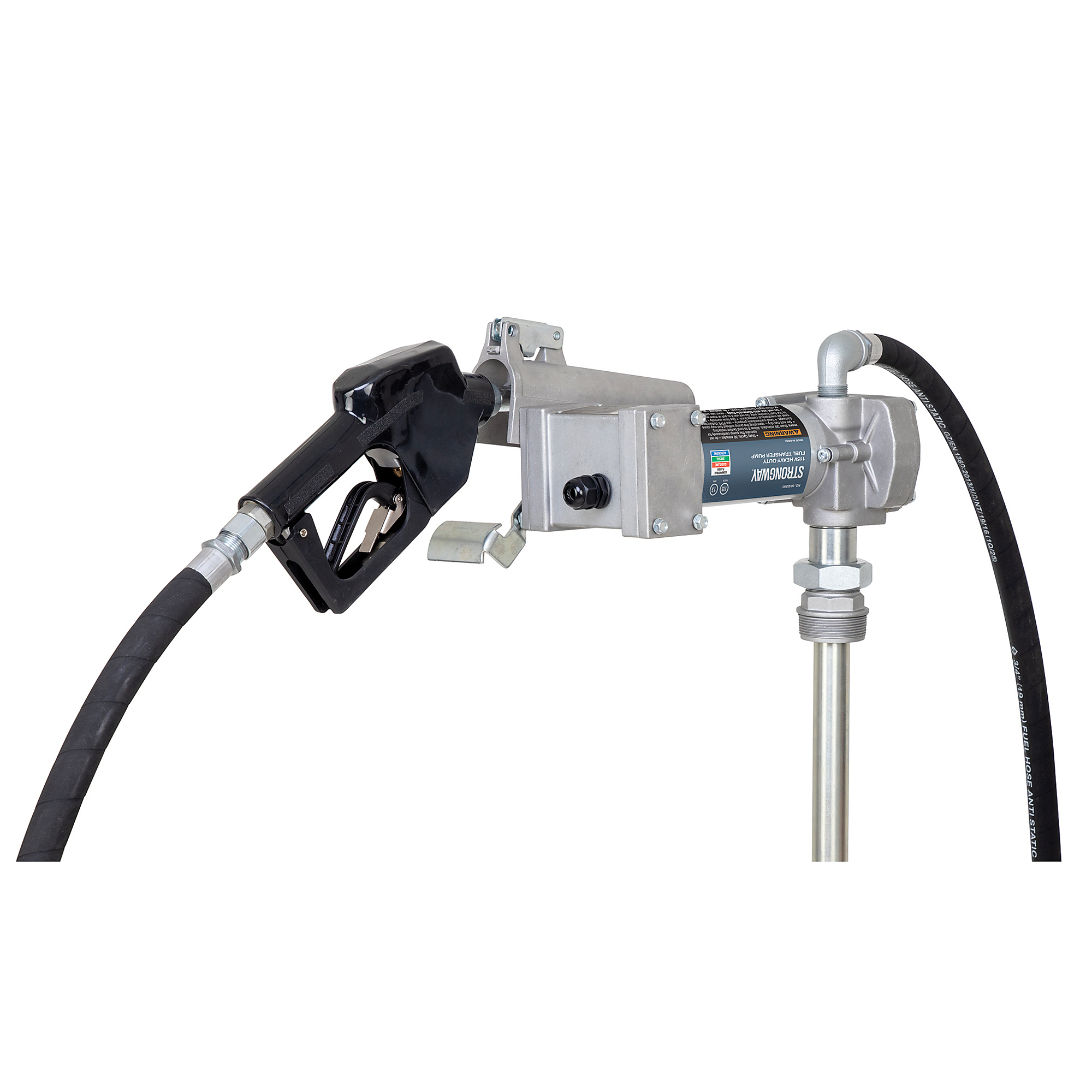 Strongway 115V Fuel Pump with Auto-Shutoff Nozzle, 13 GPM